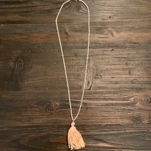Loft Beaded Tassel Necklace